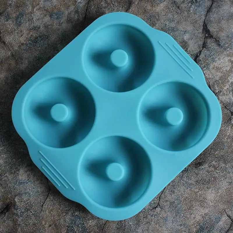 

4 Cavity Silicone Doughnut Mold Diy Jelly Candy Chocolate Fondant Decoration Molds Creative Cake Pastry Baking Mould Supplies