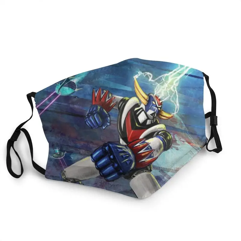

Anime Grendizer Mazinga Mask Dustproof Non-Disposable UFO Robot Face Mask Protection Cover Unisex Adult Respirator Mouth-Muffle