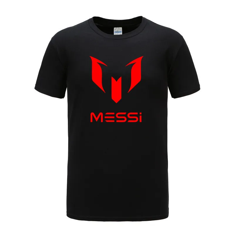 Футболка мужская с принтом Барселона Месси лето 2021 г. повседневный топ из Мужская