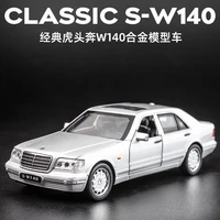 new 132 mercedes benz s w140 alloy model car sound light pull back light sound alloy vehicle model toys for children toy gift