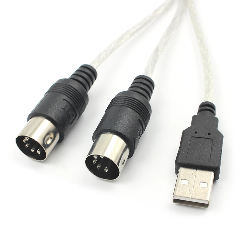 Профессиональный USB-кабель с адаптером MIDI для подключения ПК к музыкальной