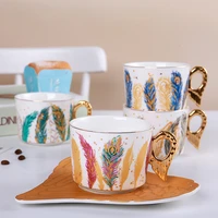 new angel light luxury cup dish ceramic small luxury coffee cup and dish set home afternoon tea exquisite cup