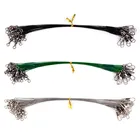 Рыболовная леска из стальной проволоки, поводки из стальной проволоки с вращающимися Вертлюгами, двойной замок, защита от приманки, для ловли карпа, свинцовый поводок