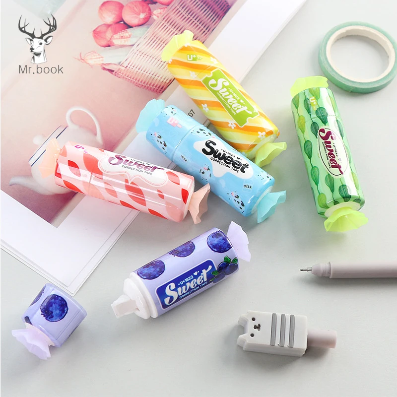 24 шт./корзина корректирующие ленты в форме лампочки Симпатичные школьные