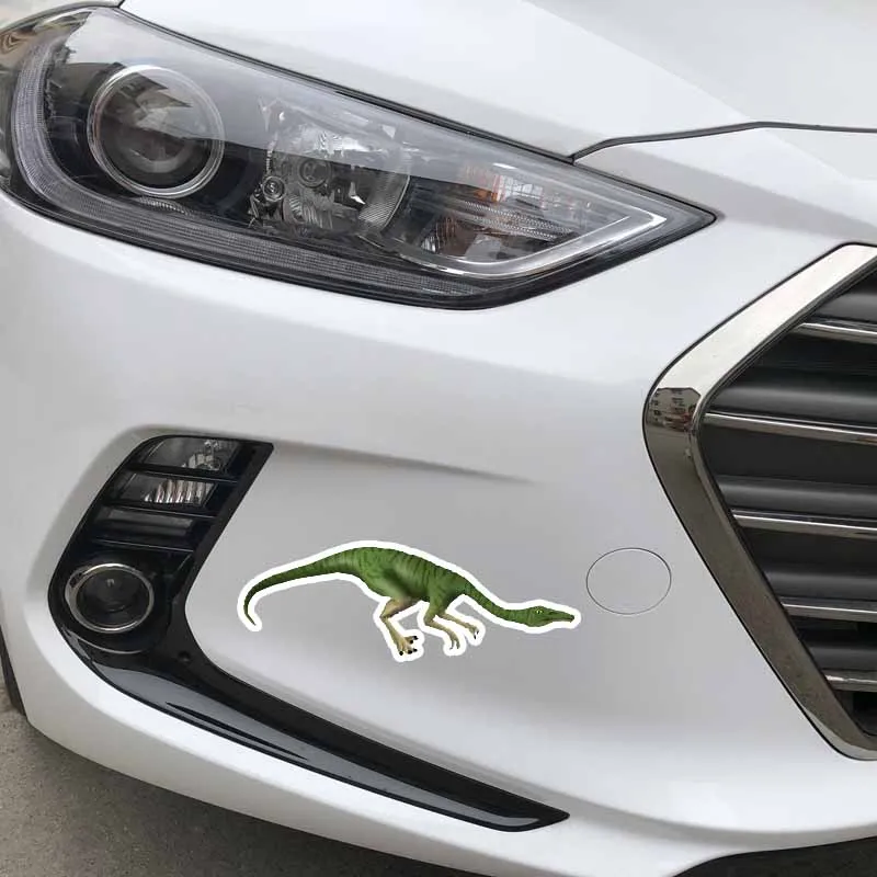 YJZT 8 см * 18 цветной зеленый длинный шейный Дракон ПВХ автомобильные наклейки