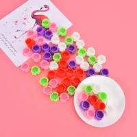 100pcs disposable caps microblading pink ring tattoo ink cup for tattoo needle supplies accessorie makeup tattoo tools