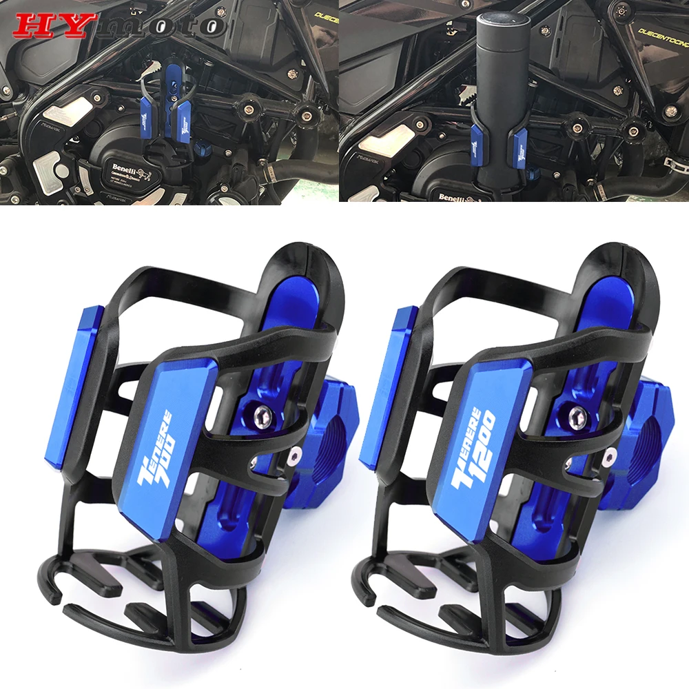 

For Yamaha Tenere700 Tenere1200 Tenere 700 1200 Newest Beverage Water Bottle Cage Drink Cup Holder Mount Motorcycle Accessories