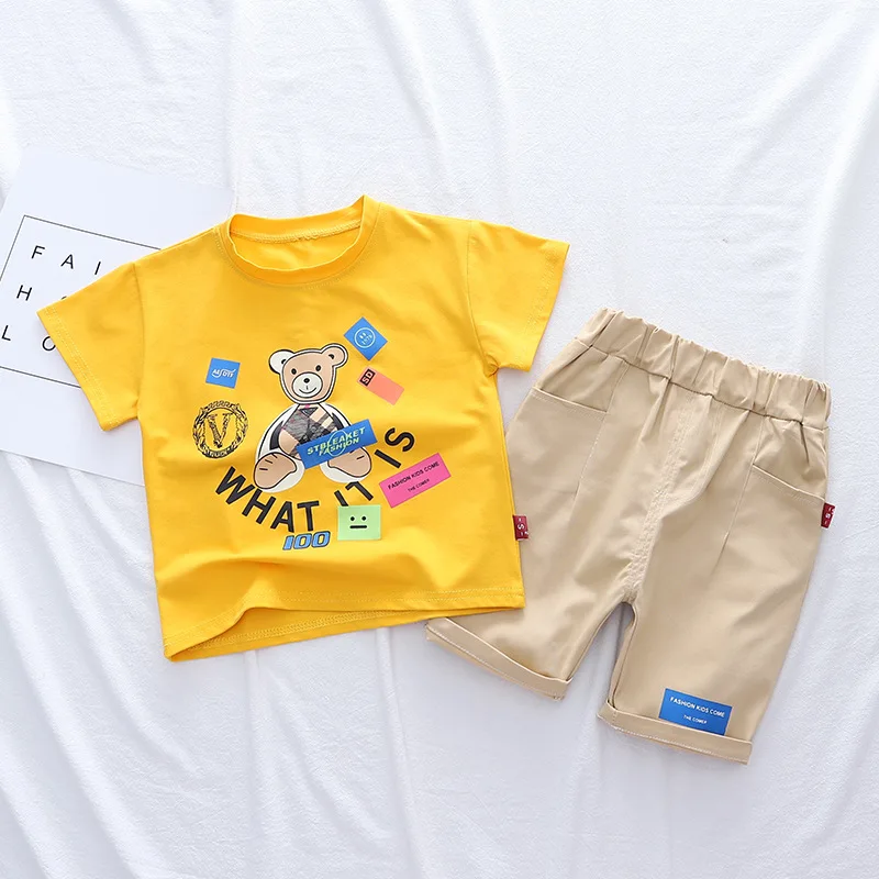 

Одежда для маленьких мальчиков, модная одежда для мальчиков-младенцев, комплекты 2021 летнее платье для маленьких девочек, милые с рисунками ...