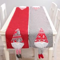 new christmas decorative rudolph table runner creative dining table tea table decorative tablecloth mats chair cover wholesale