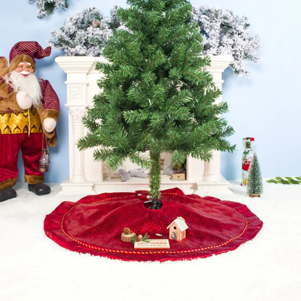Рождественская елка юбка снег плюшевые на дерево сцена макет поставки