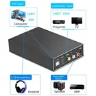 Цифровой аудио декодер DA580, Hi-Fi усилитель для наушников, 24 бит, 96 кГц, вход USBкоаксиальныйоптический, RCA Amp12V