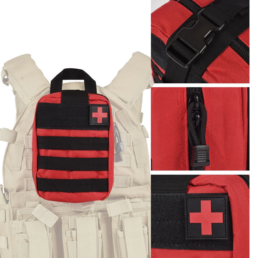 Тактическая аптечка первой помощи для выживания Molle Rip-off EMT сумка IFAK медицинская красная