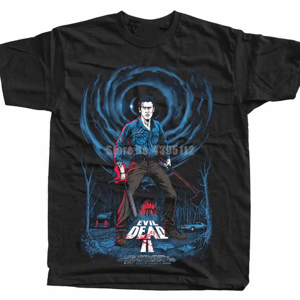 

The Evil Dead 2 Movie Poster Homme Tshirts Hip Hop Clothing T Shirt Fashion 2019 T Shirts O Neck Tee Shirt Men Tops