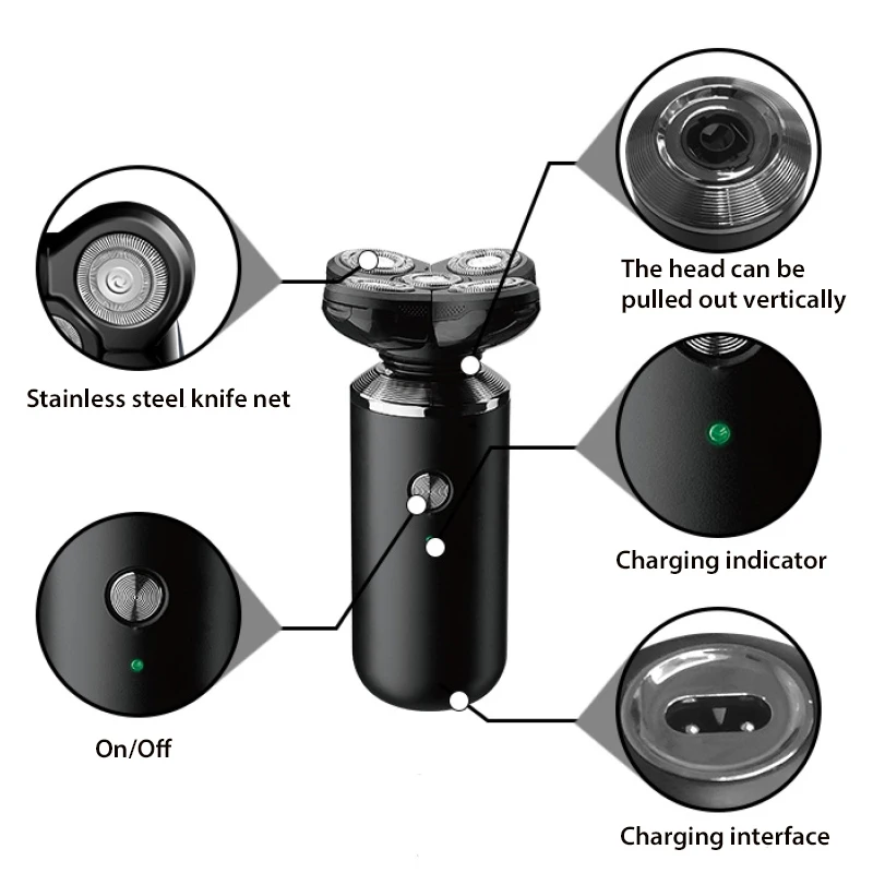 Kemei 5 в 1 Перезаряжаемые электробритва бритвы Для мужчин Уход за лошадьми комплект