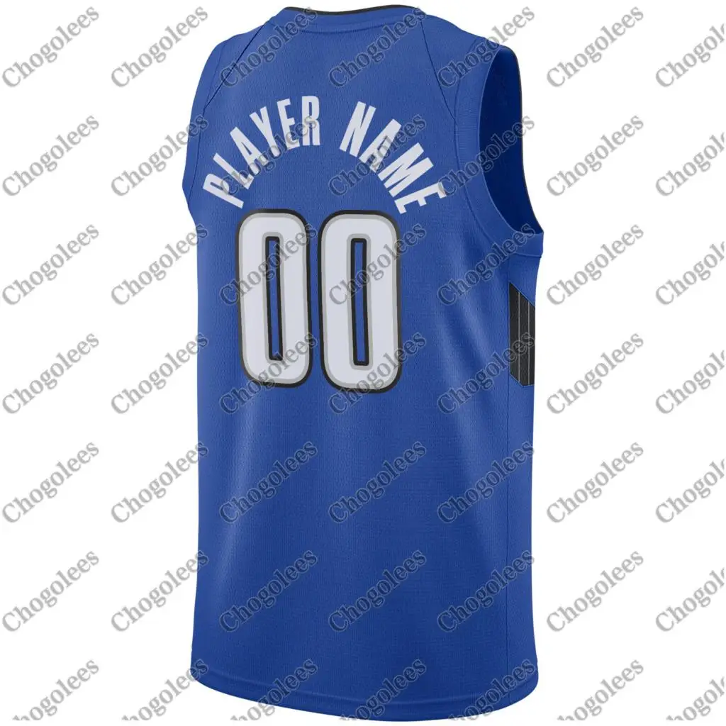 

Men Basketball Jersey Orlando Swingman Custom Jersey Statement Edition Blue