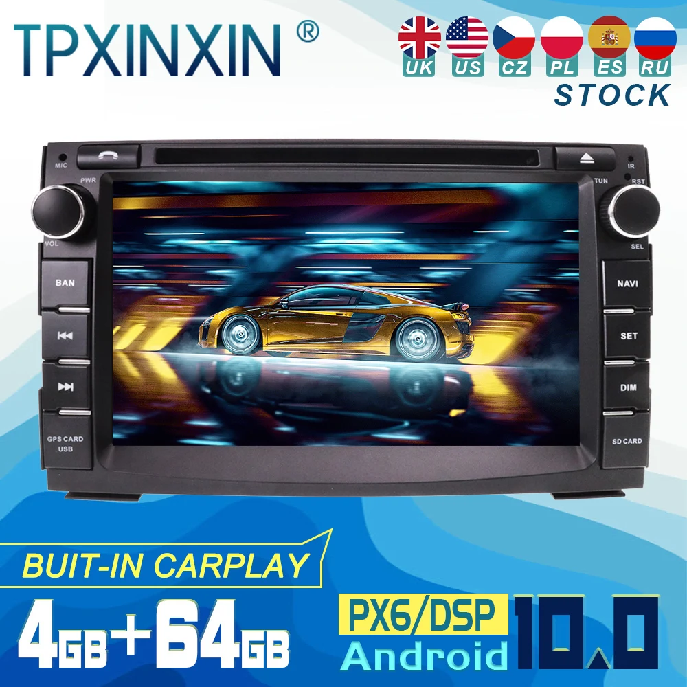

For Kia Venga Ceed 2009-2017 Android 10 Carplay Radio Player Car GPS Navigation Head Unit Car Stereo CD DVD WIFI DSP BT