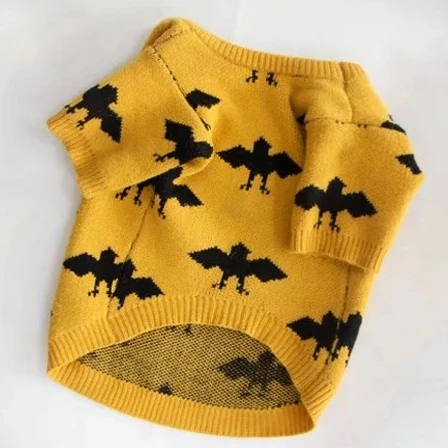 Yellow Модная одежда для животных для щенков, свитер с капюшоном, французский Бульдог-Мопс плюшевый пиджак, пальто для собак, кошек на зиму, сохраняющий тепло LDC01 - Цвет: Yellow