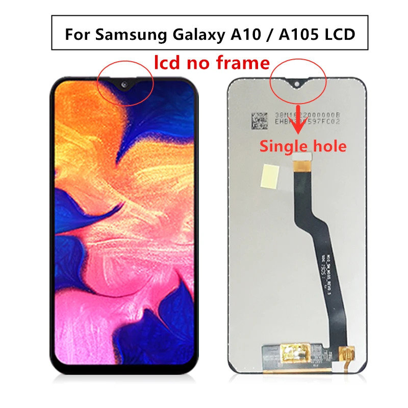 Для Samsung Galaxy A10 Lcd 2019 A105 A105F SM дисплей сенсорный экран дигитайзер с рамкой для samsung a10