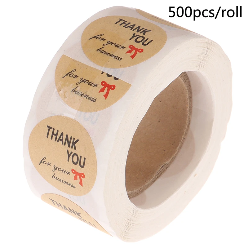 

500pcs/roll Thank You For Your Business Stickers For Seal Labels Gift Packaging