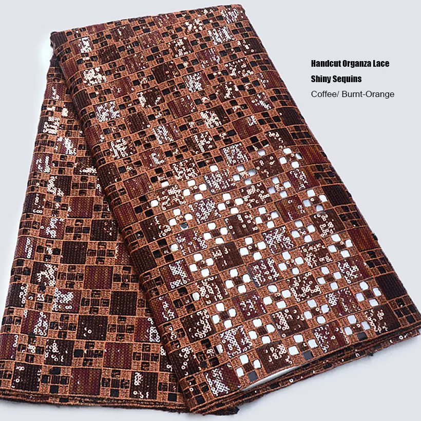 Африканское кружево ручной работы с блестками вышивка люрексом ткань из органзы