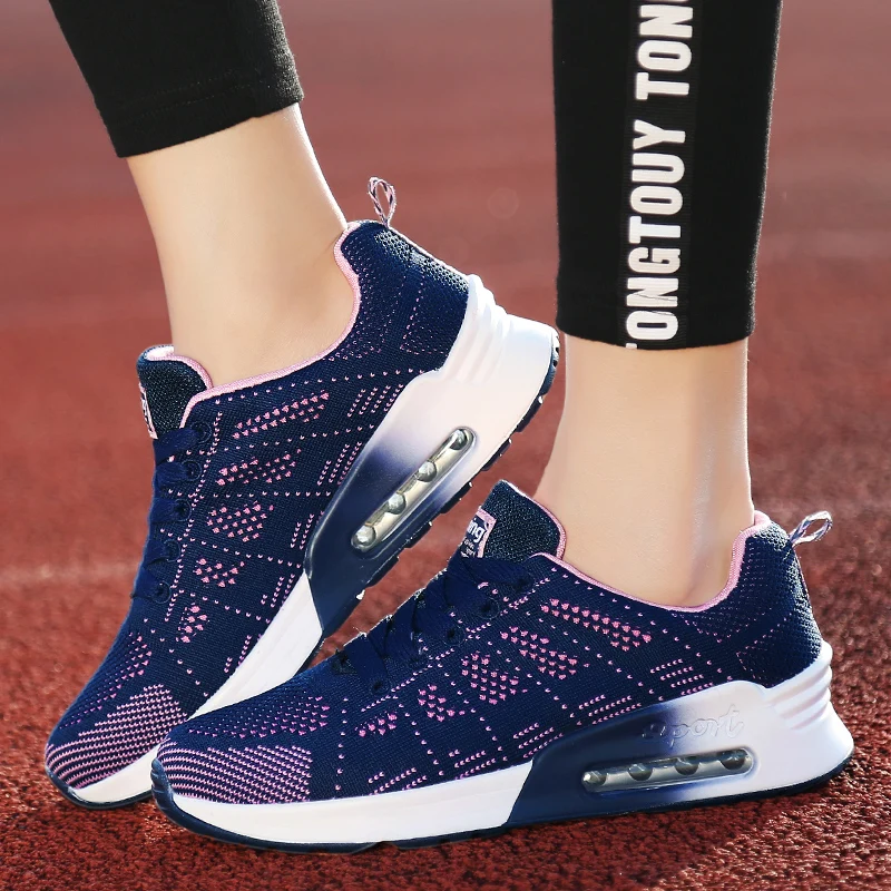 

Womens Air Cushion Running Shoes Fashion Sneakers Sports Casual Footwear Walking Fitness Jogging Athletic Indoor Outdoor