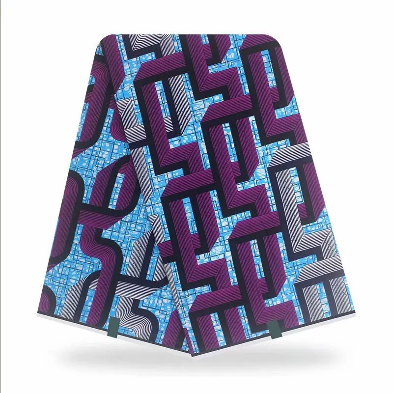 

Latest Wax 100% Cotton African Fabric 2021 High Quality Embroidery Printing Ankara Batik Fabrics 6 Yards/piece Wax-H0131