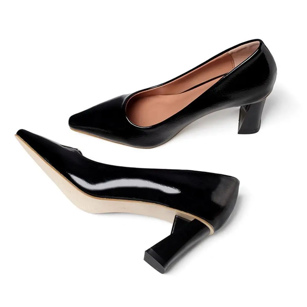 Сезон весна-осень женская обувь из лакированной кожи с ткань удобный толстый