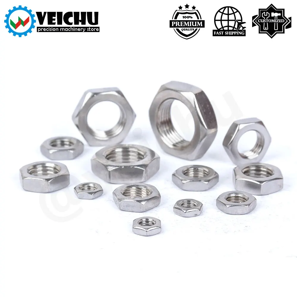 VEICHU 1/2/4/5/10/20 шт. M6/M8/M10/M12/M16 тонкая/грубая резьба углеродная/нержавеющая сталь
