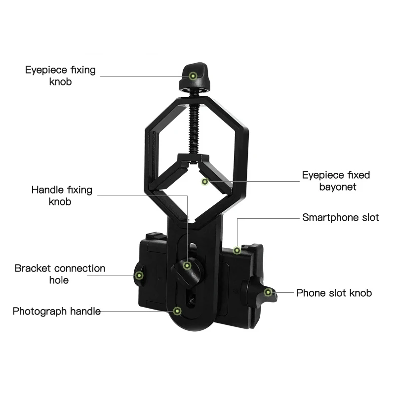 Бинокль монокулярный телескоп Универсальный адаптер для сотового телефона