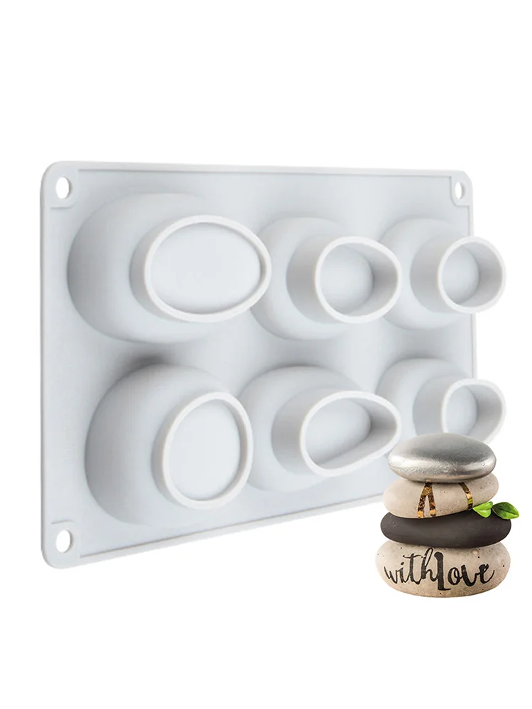 Силиконовая форма для мыла ручной работы DIY 3D в форме булыжника с изображением