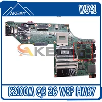 akemy k2100m q3 2g w8p hm87 00hw114 for lenovo thinkpad w541 w540 motherboard lkm 1 ws mb 12291 2 100 test ok free shipping