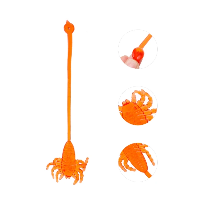 

Sticky Stretchy Insect Classic Funny Kids Toy Climbing Animal Doll Party Favor T5EC