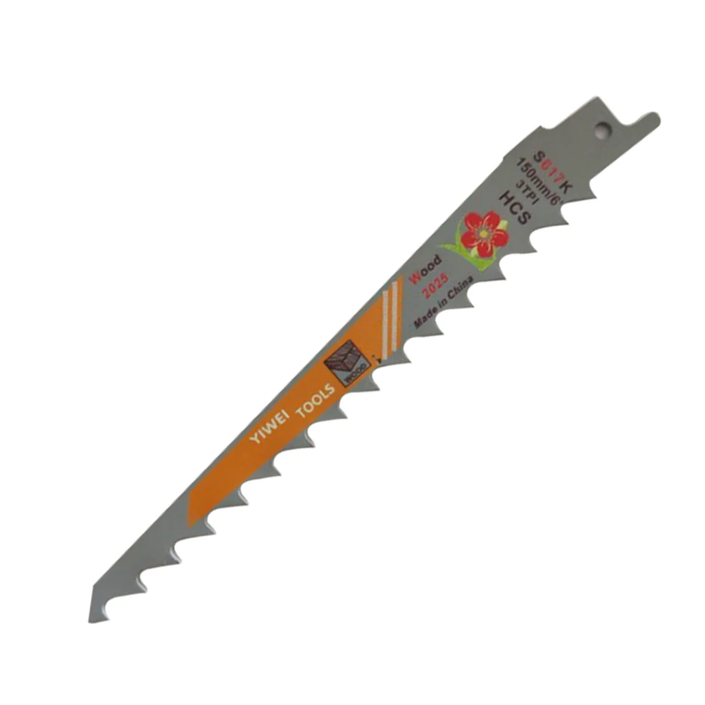 

1*Saw Blade Durable 150 Mm 6" Inch 3 TPI HCS Black Saw Blades For Cutting Wood Cut Tool Reciprocating Saw Blade Tools Cut
