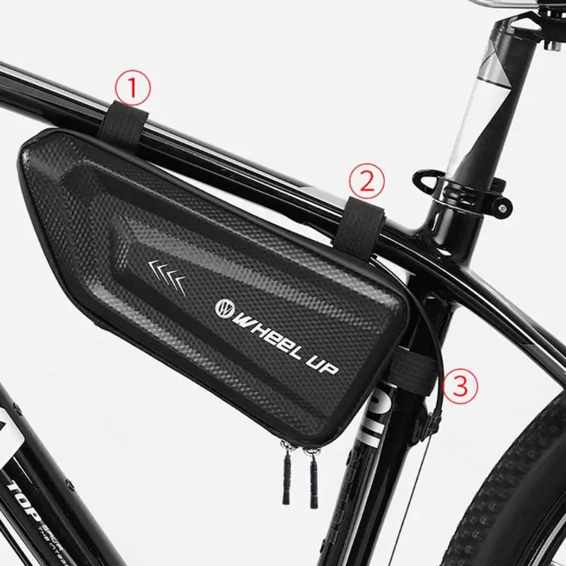 

Hot Sale Bicycle Bags Delicate Design Wheel Up 1.5L Bicycle Frame Bag Hard Shell Mountain Bike Top Tube Storage Bag