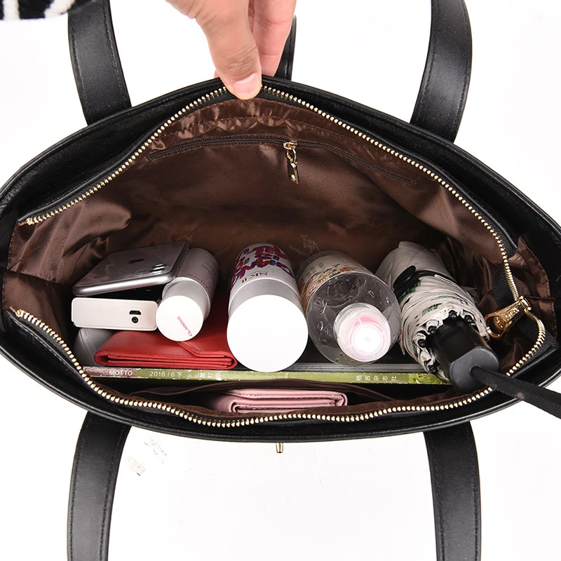 

High Quality Pu Leather Handbags 2/Set Female Shoulder Messenger Bag Designer Crossbody Bags for Women 2020 Top-handle Bags Tote