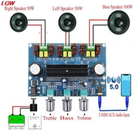 xh a305 bluetooth 5 0 stereo digital power amplifier board tpa3116d2 50wx2100w 2 1 channel audio bass subwoofer aux amp module
