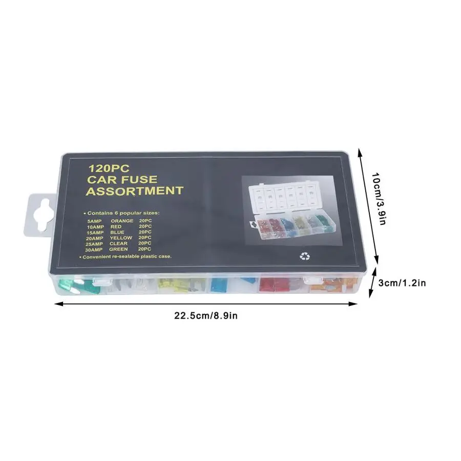 120 шт./кор. небольшой Размеры автомобиля лезвие предохранителя кабельные