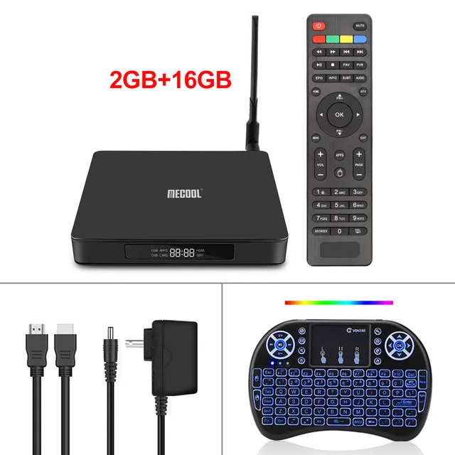 blacklist i8 MECOOL K6 Смарт ТВ коробка DVB-S2 DVB-T2 DVB-C Android 7,0 HiSilicon HI3798M 2 ГБ+ 16 Гб Media player двухъядерный процессор Wi-Fi 4K 3D HD Декодер каналов кабельного телевидения - Цвет: blacklist i8