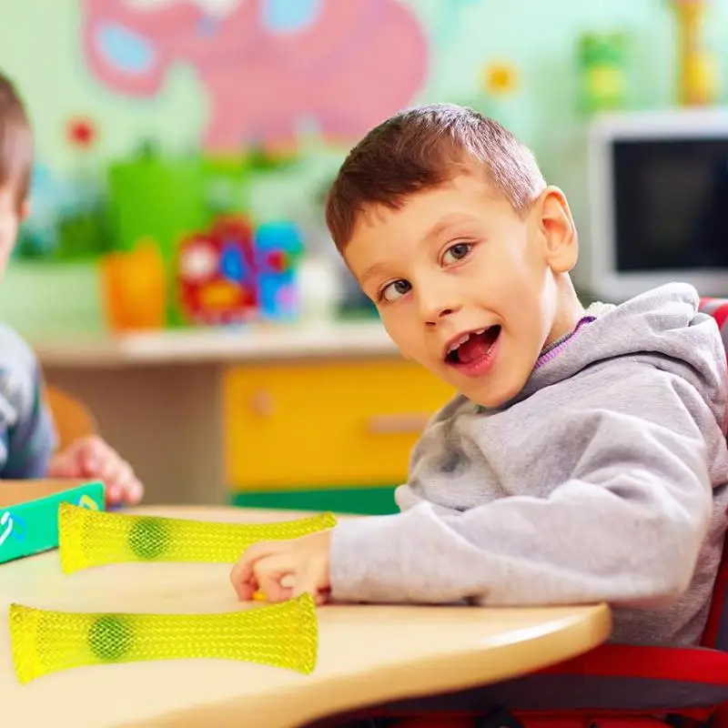 Плетеная сеть с мраморным рисунком для снятия стресса сенсорная игрушка