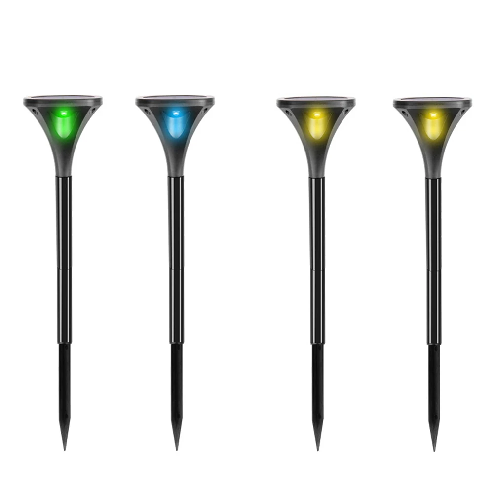 

Уличный светодиодный светильник 2 шт., декоративные маленькие трубки на солнечной батарее, четырехсторонсветильник уличные лампы для газон...