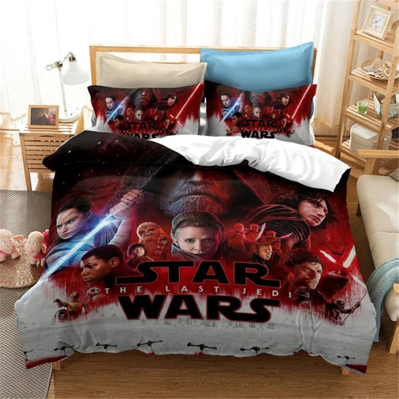 

Disney Star Wars Bedding Set Duvet Cover Set Home Textile Pillowcase Queen King Size comforter bedding sets