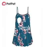 patpat 2020 new summer sassy floral print nursing camisole breastfeeding skirt clothes mom clothing