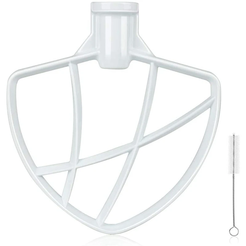 

Flex Edge Beater for Kitchenaid Mixer,5.5Qt-6Qt Flex Edge Beater with Brush,Flex Edge Beater for Bowl-Lift Stand Mixers