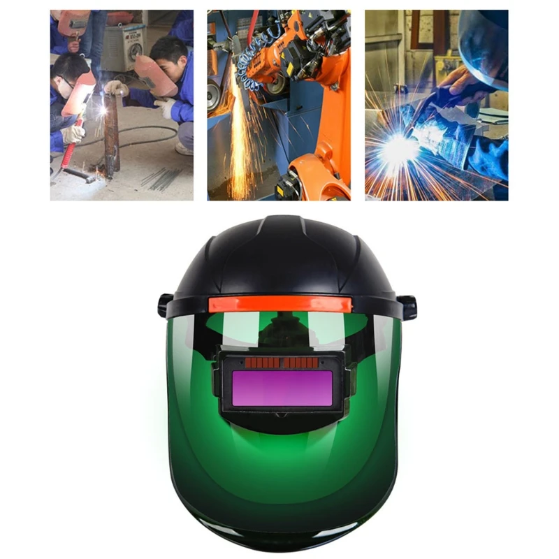 

G6DA Auto Darkening Welding Helmet Mask Adjustable Shade Welder Solar Power Supply Cap Welding Equipment