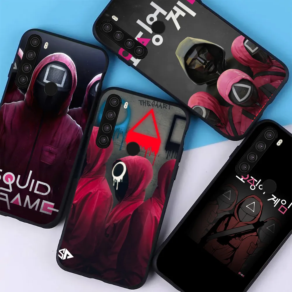 

Squid Game Phone Case For Xiaomi Redmi Note 8T 9T 9S 10T 10S 7 8 Pro 10X 7A Soft Cases Hot Popular Korean TV Series Back Covers