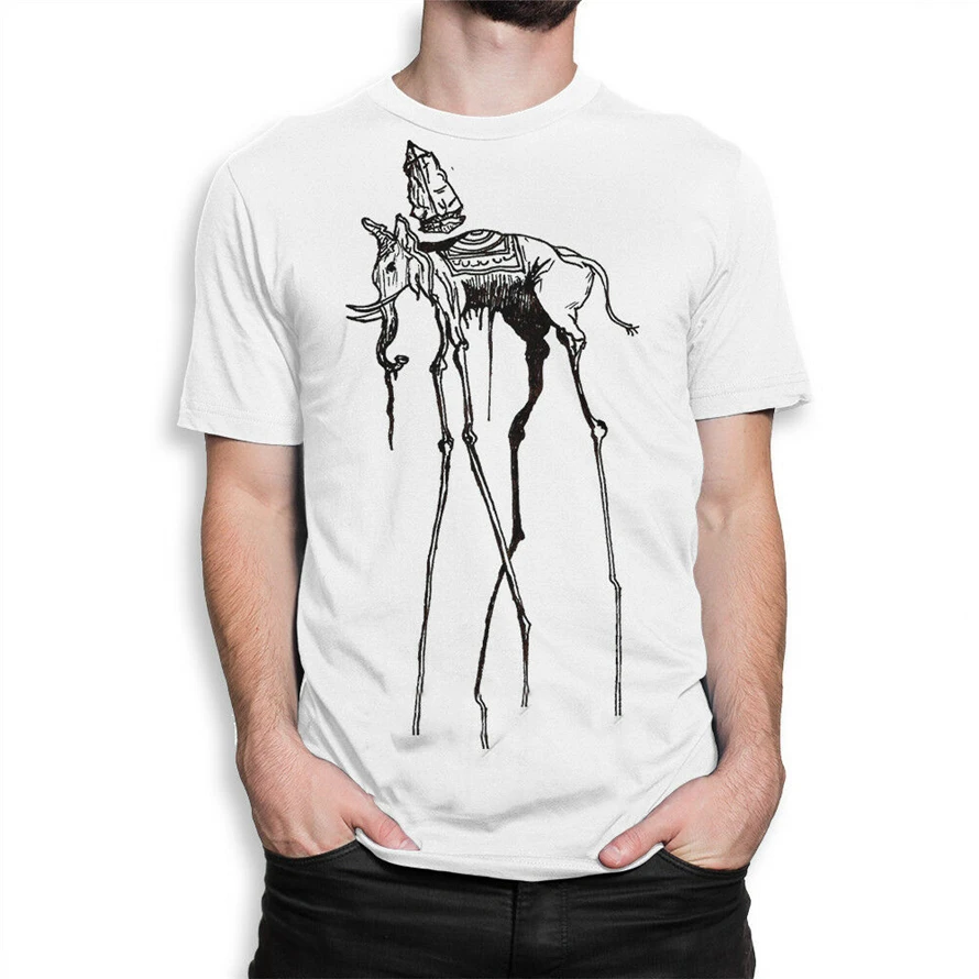 Футболка с изображением космоса слона дали Мужская футболка принтом Salvador Dali все