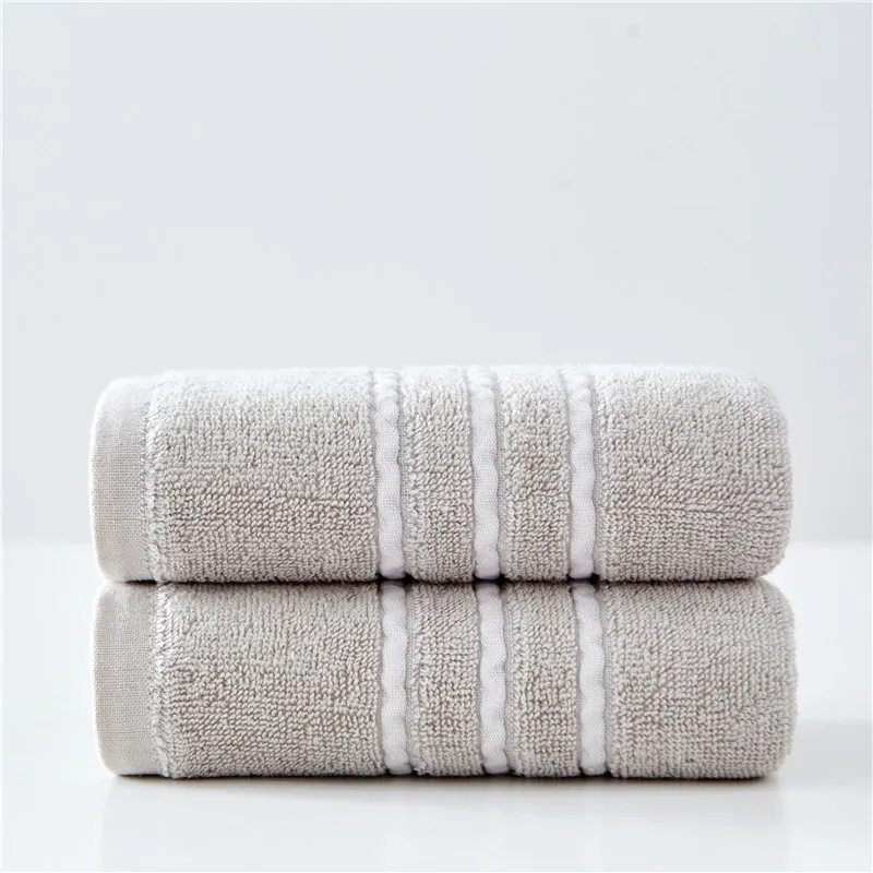

Набор банных полотенец из 100% хлопка, впитывающее банное полотенце для взрослых, однотонное мягкое удобное полотенце для душа и лица для муж...