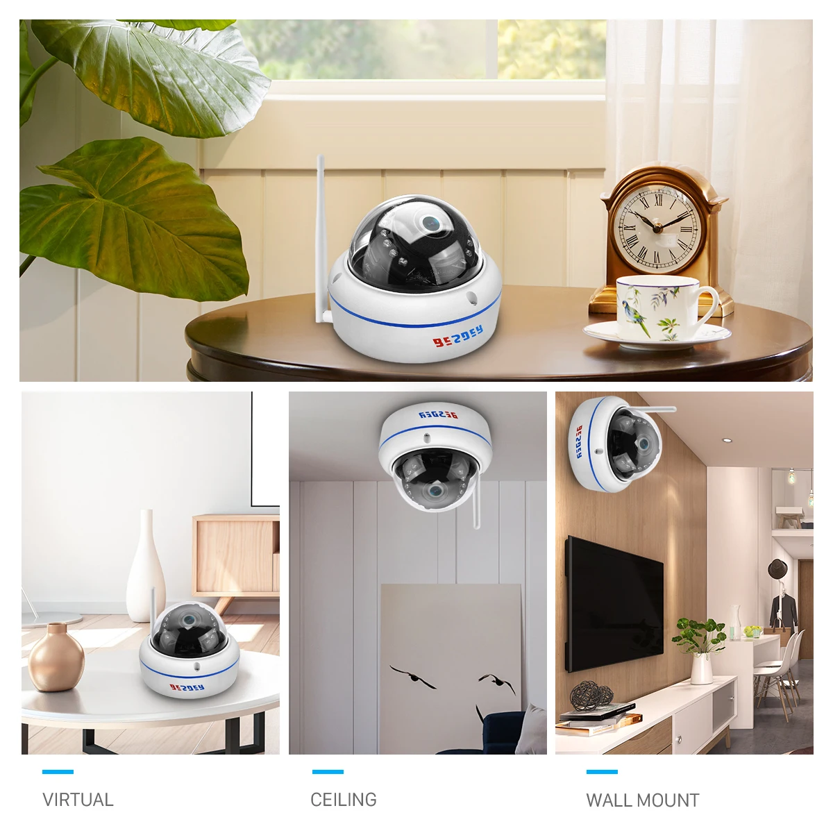 Besder 1080P Антивандальная ip-камера Wifi ONVIF P2P TF слот для карты CCTV купольная камера беспроводная Проводная аудио записанная камера безопасности