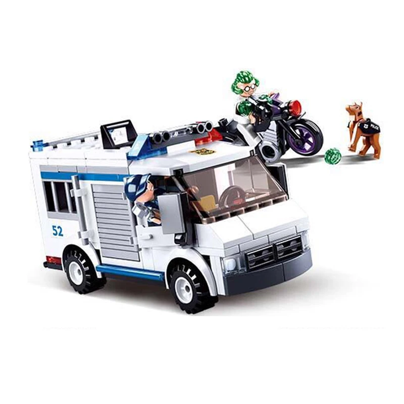 

City Policeman Patrol Car Model Figure Blocks Kits Educational Construction Building Bricks Set Toys For Children Birthday Gifts