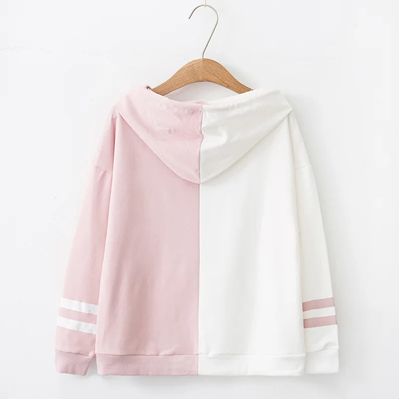 Осенние женские толстовки Япония милый Аниме Комикс Ангел Дьявол пуловер Мори